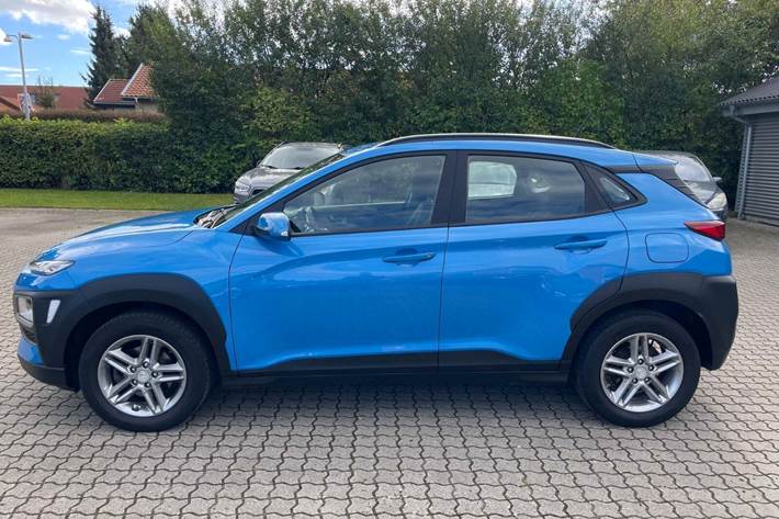 Blå Hyundai Kona fra 2020