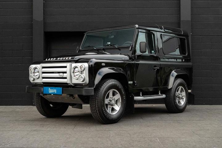 Sort Land Rover Defender 90 fra 2009 set udefra