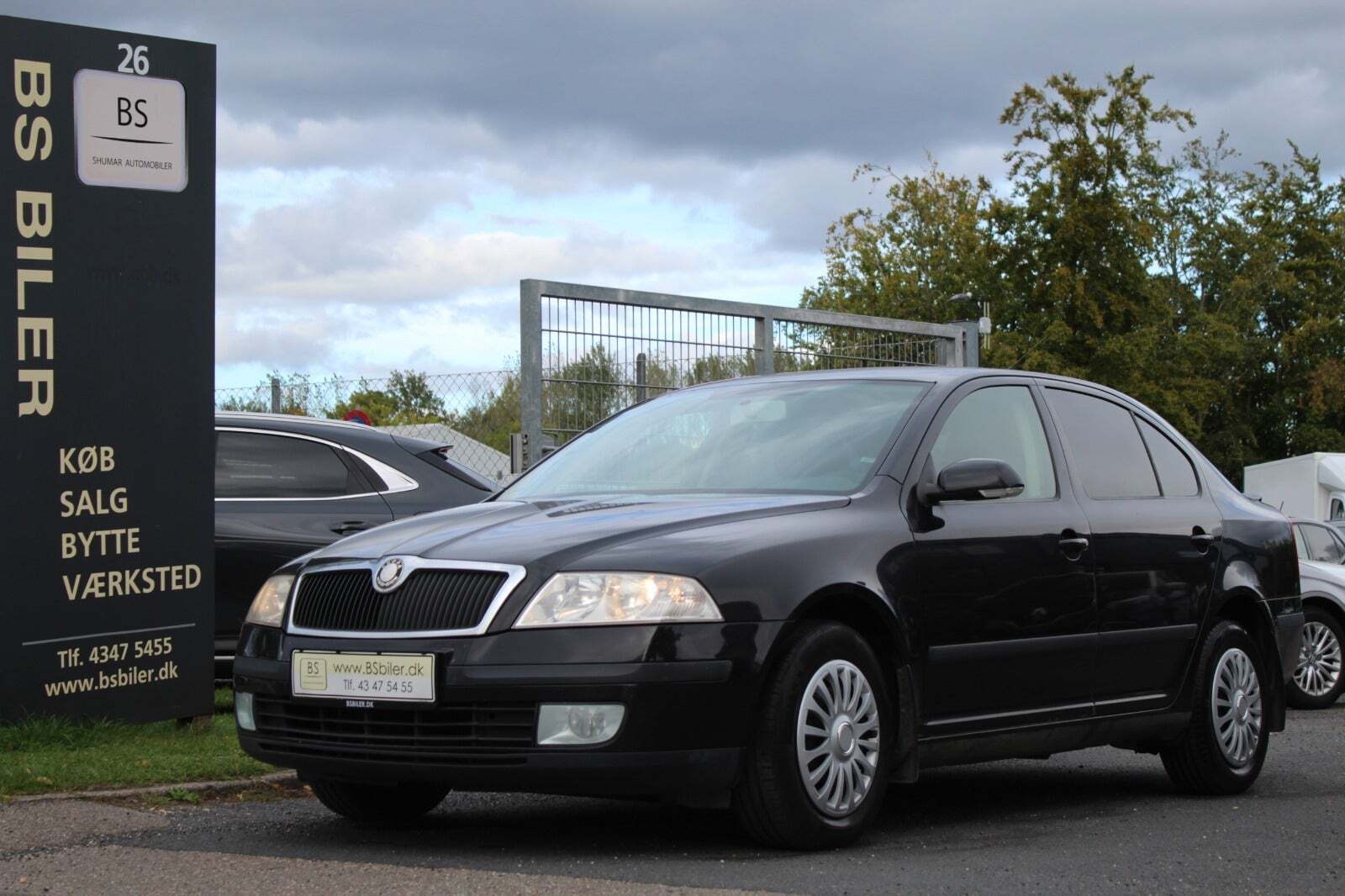 Sort Skoda Octavia fra 2008