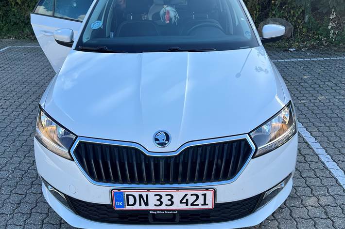 Hvid Skoda Fabia fra 2020