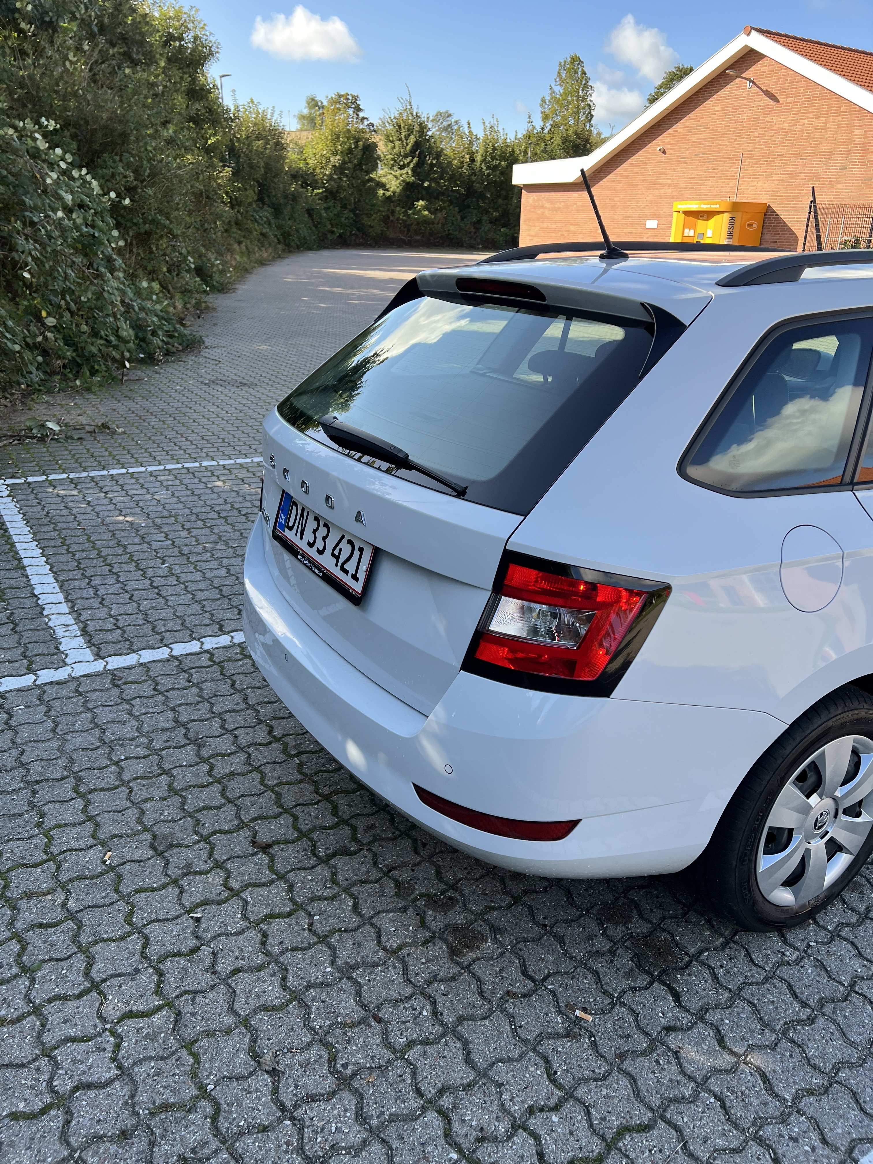 Hvid Skoda Fabia fra 2020