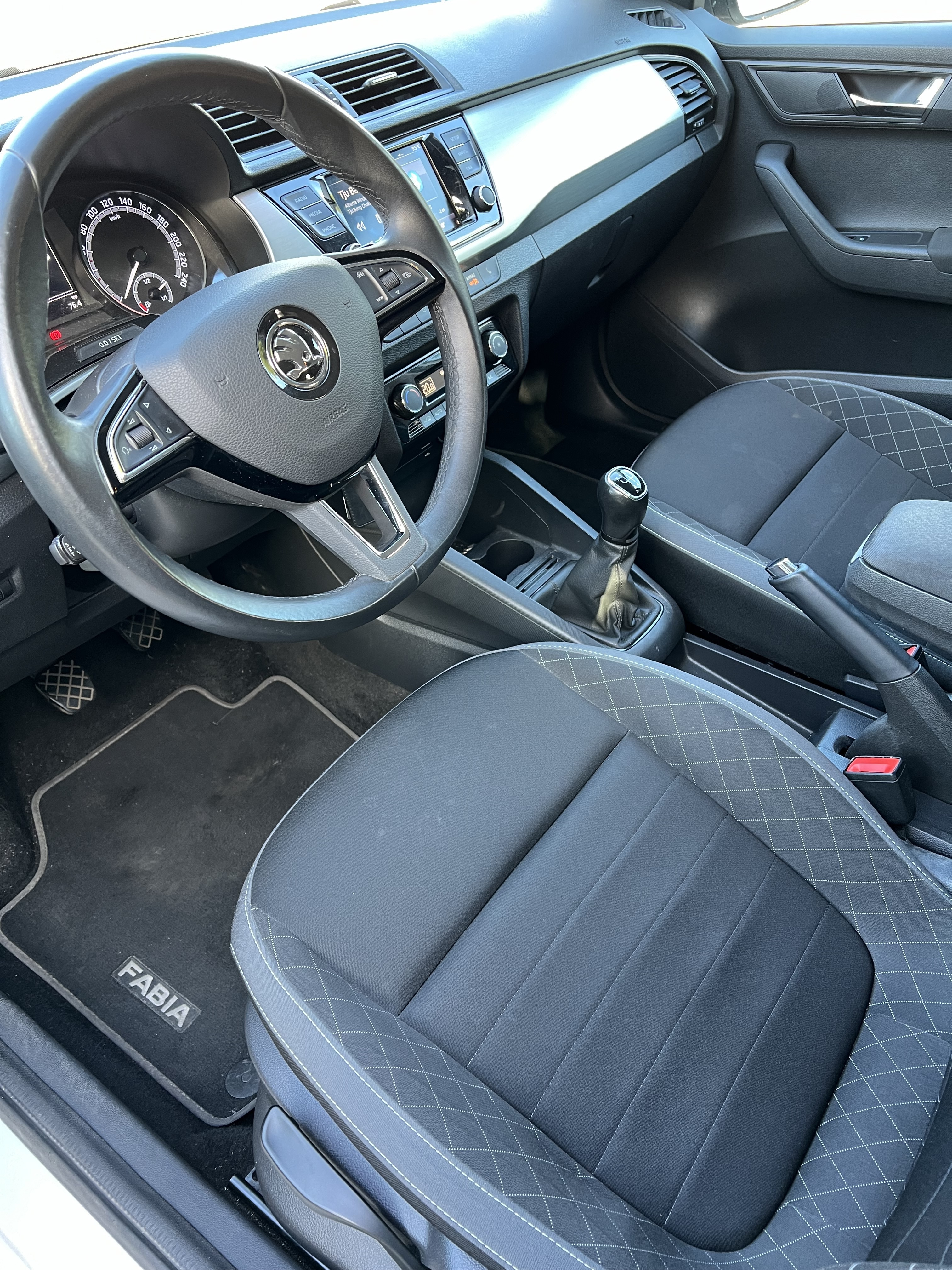 Hvid Skoda Fabia fra 2020