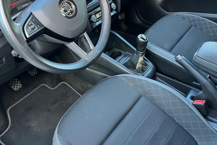 Hvid Skoda Fabia fra 2020