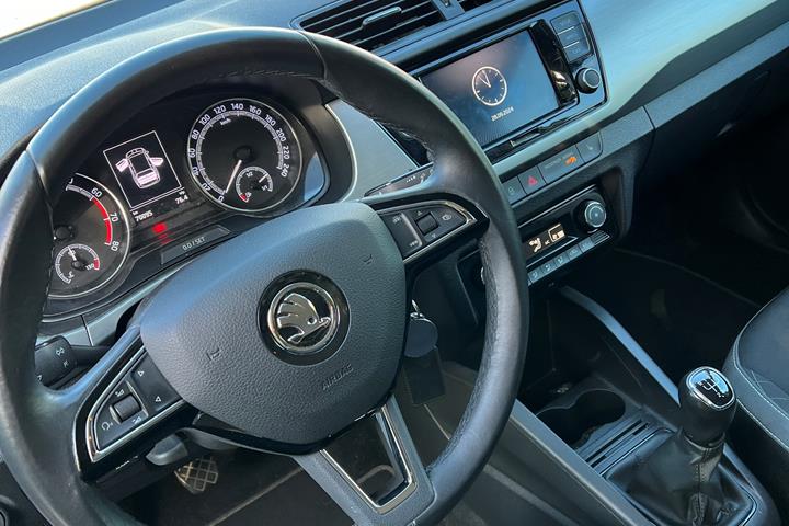 Hvid Skoda Fabia fra 2020