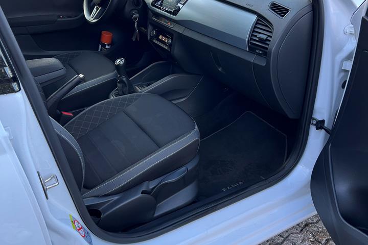 Hvid Skoda Fabia fra 2020