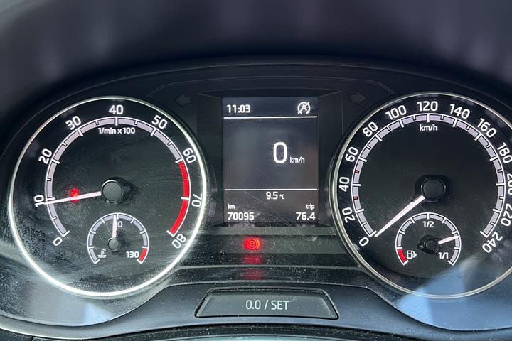 Hvid Skoda Fabia fra 2020