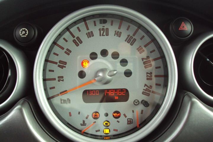 Grøn Mini Cooper S fra 2006