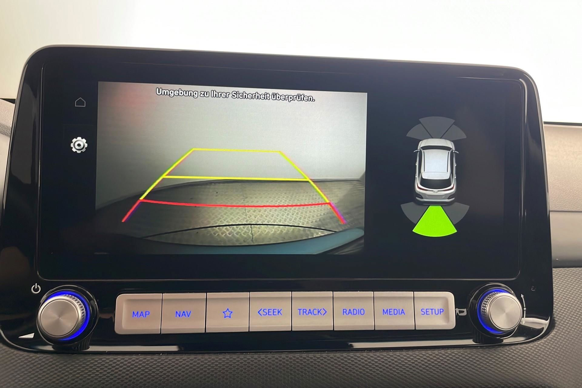 Blå Hyundai Kona fra 2020