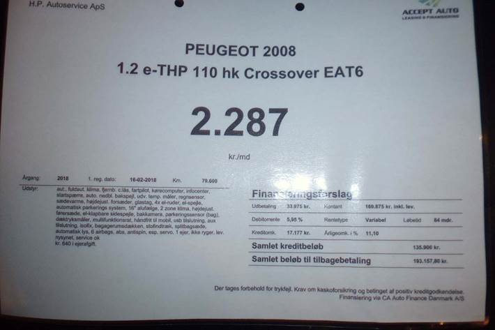 undefined Peugeot 2008 fra 2018