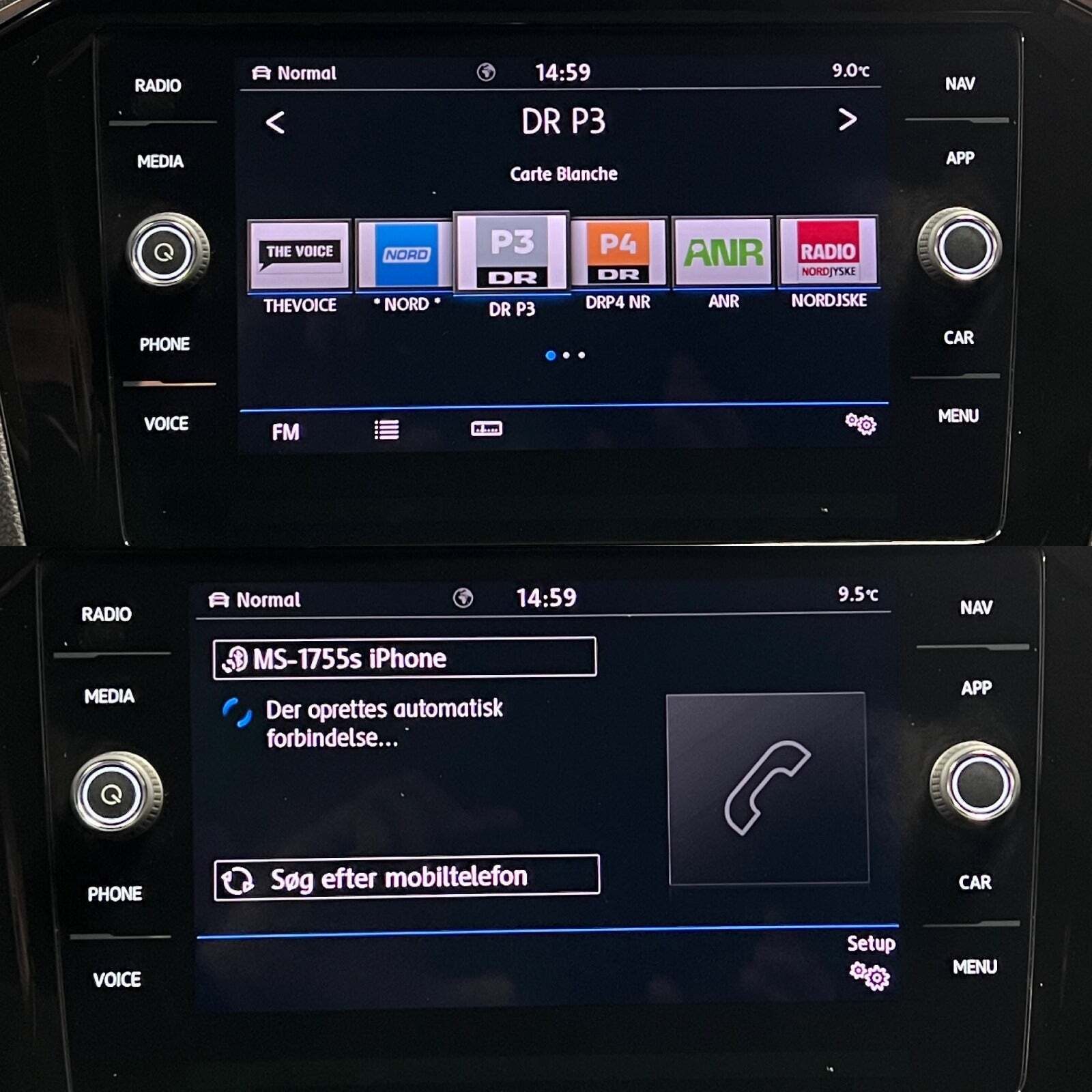 Grå VW Passat fra 2018