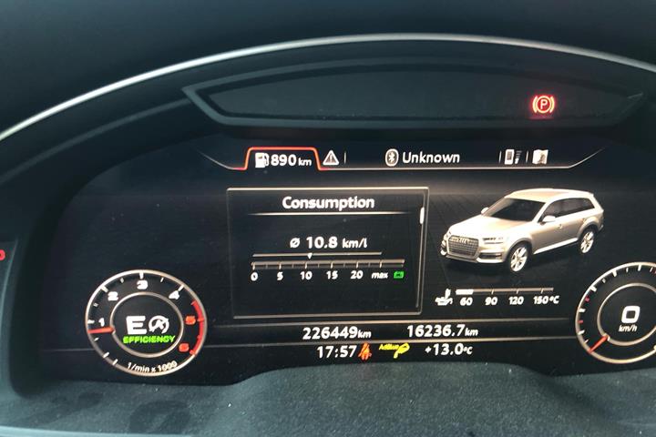 Sort Audi Q7 fra 2016