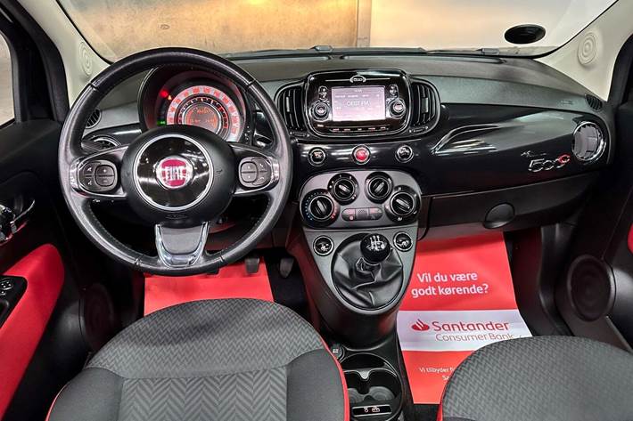Sort Fiat 500C fra 2018