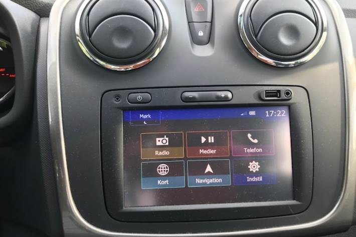 Hvid Dacia Sandero fra 2016