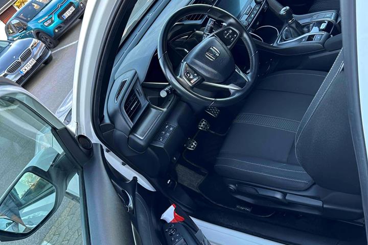 Hvid Honda Civic fra 2017