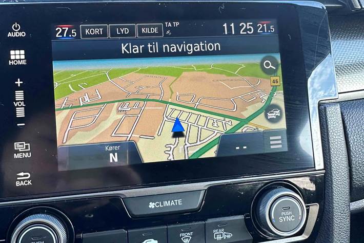 Hvid Honda Civic fra 2017