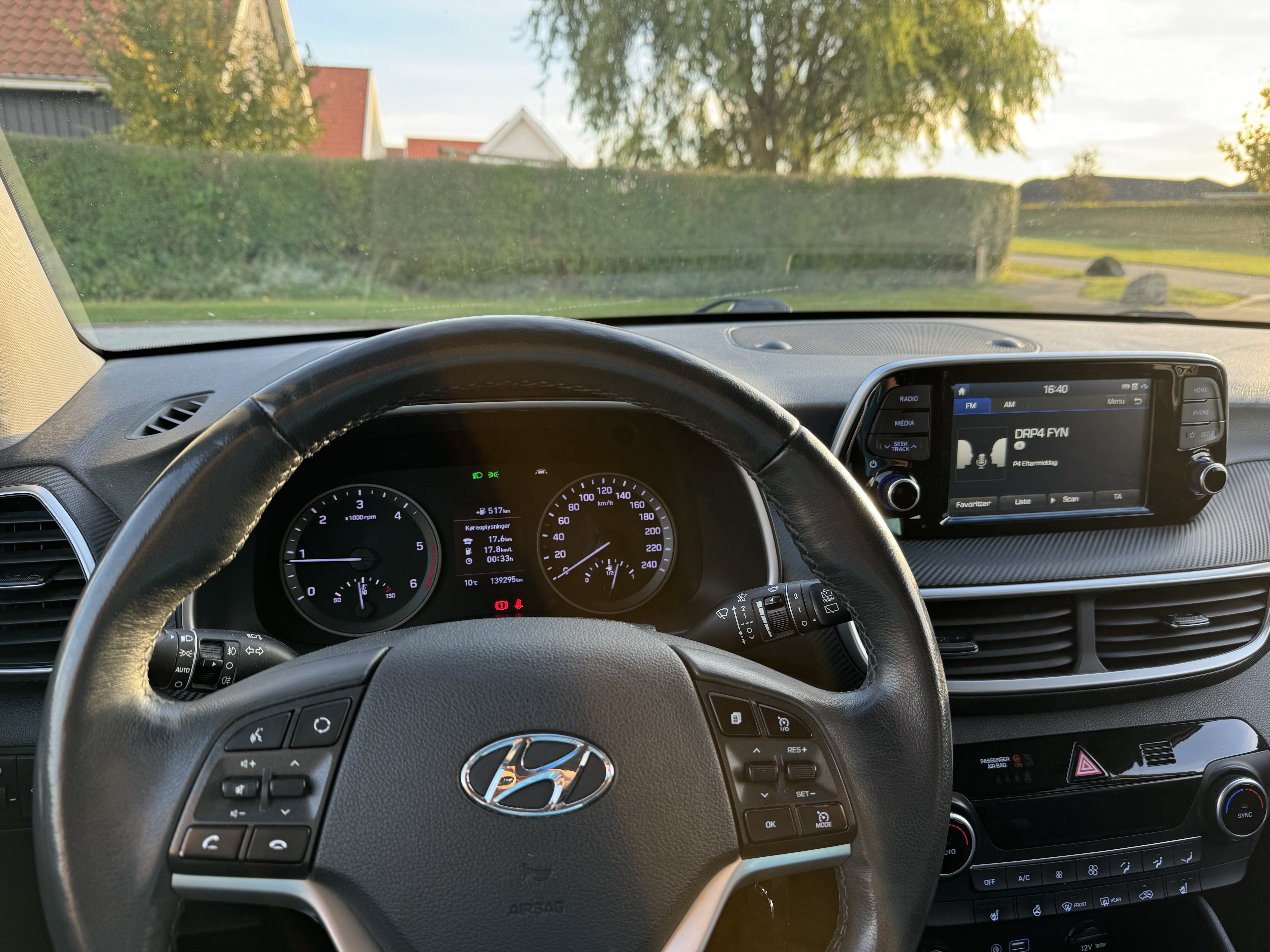 Sølv Hyundai Tucson fra 2019
