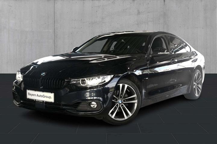 Blå BMW 420i fra 2020 set udefra