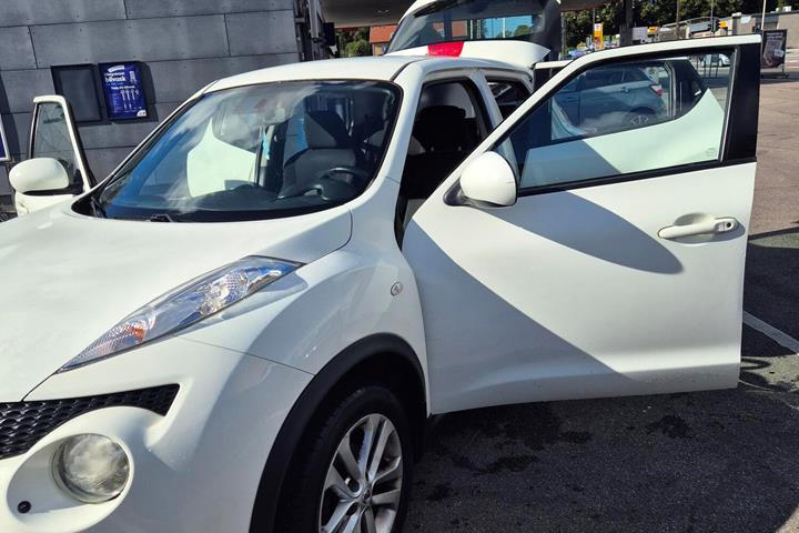 Hvid Nissan Juke fra 2013