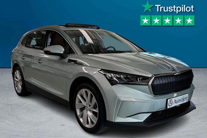 Blå Skoda Enyaq fra 2021