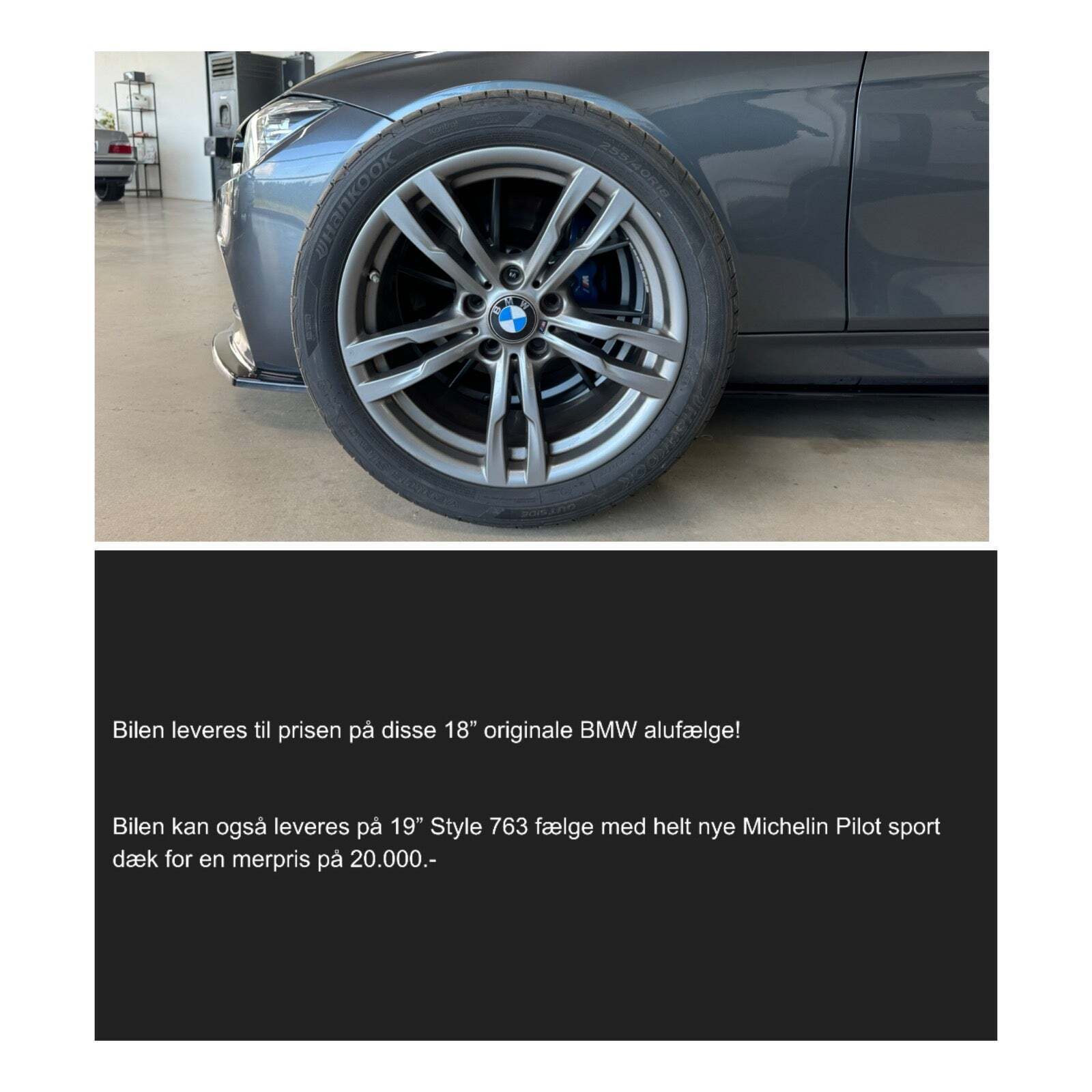 Grå BMW 340i fra 2019