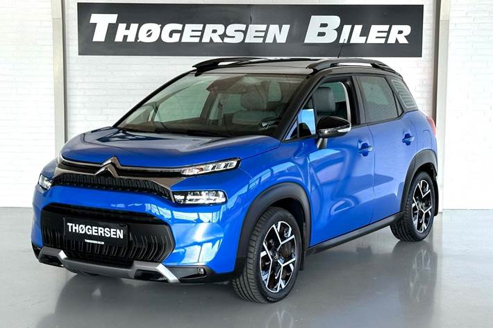 Blå Citroën C3 Aircross fra 2022 set udefra