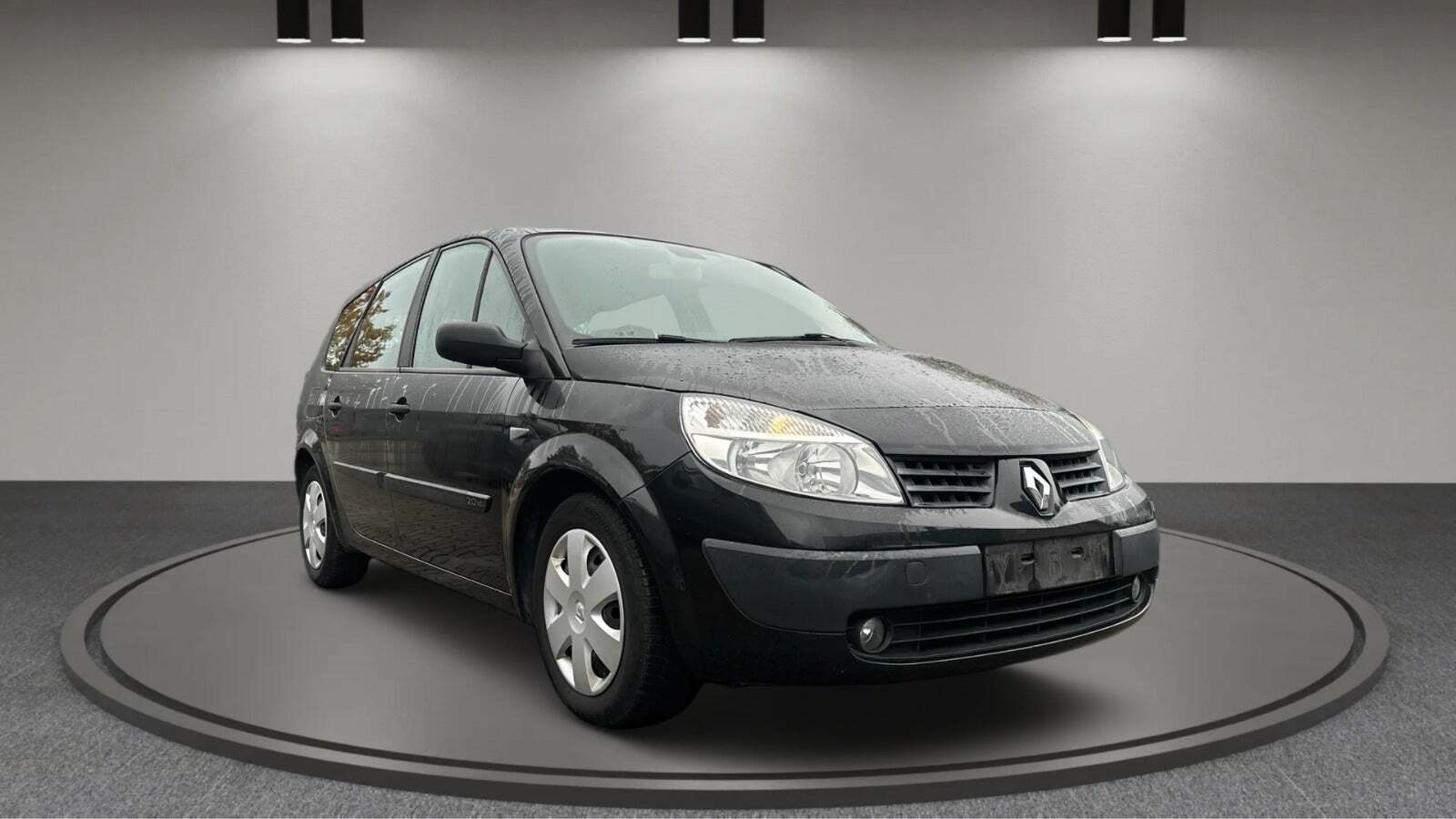 Sort Renault Grand Scenic I fra 2006 set udefra