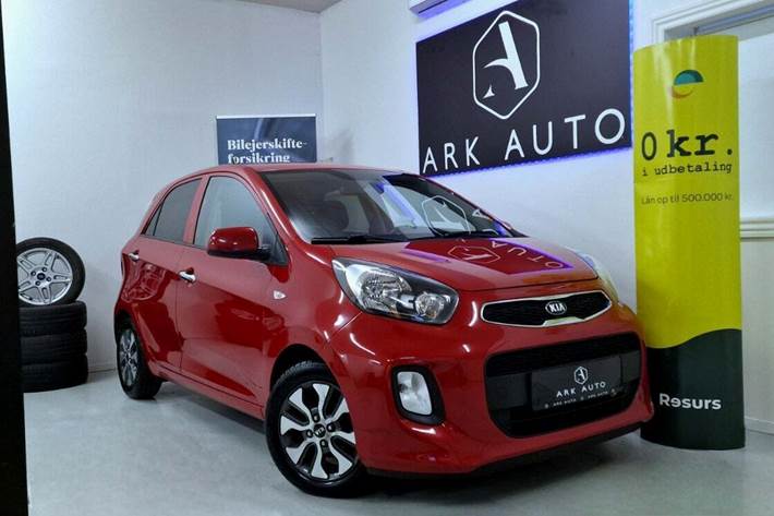 Rød Kia Picanto fra 2016