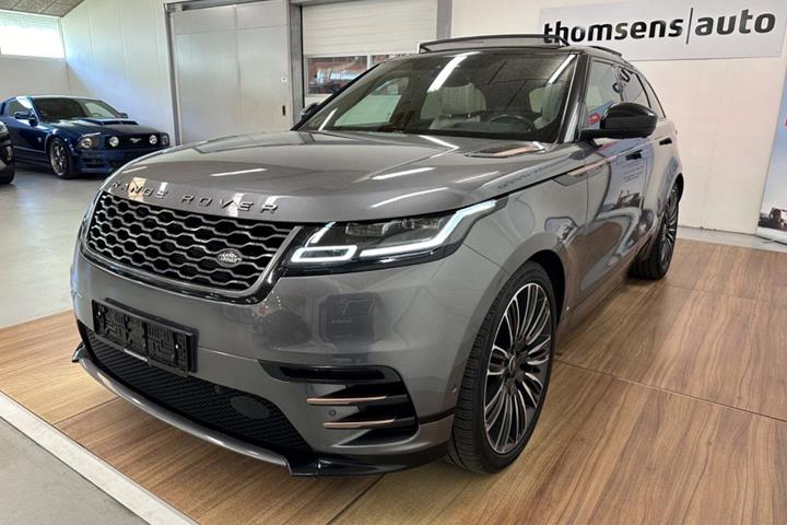 Grå Land Rover Range Rover Velar fra 2018 set udefra