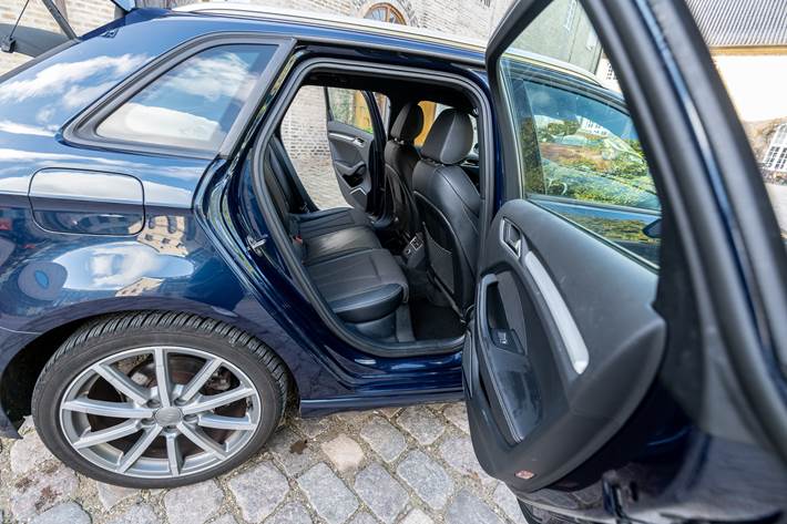 Blå Audi A3 Sportback fra 2017