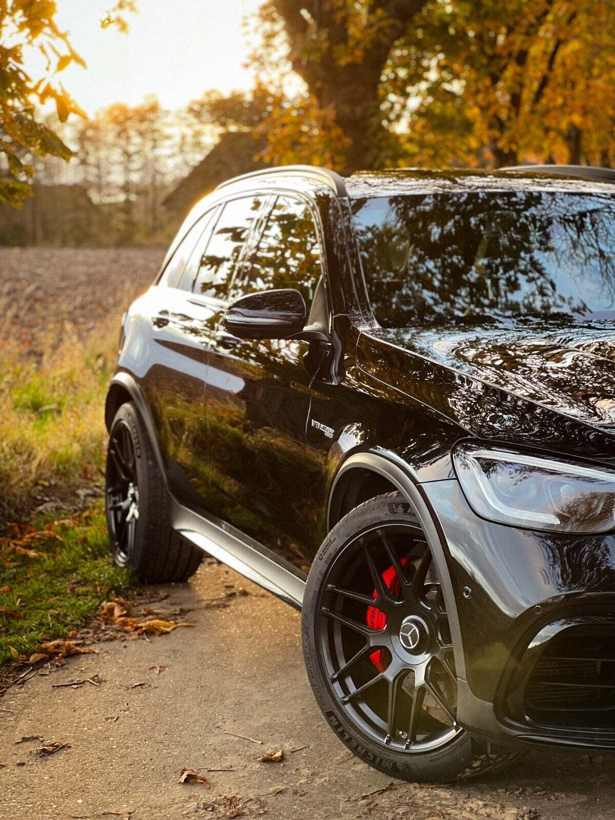 Sort Mercedes GLC63 fra 2020