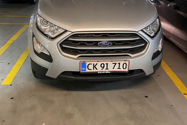 Grå Ford EcoSport fra 2019