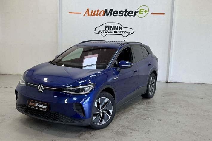 Grøn VW ID.4 fra 2021 set udefra
