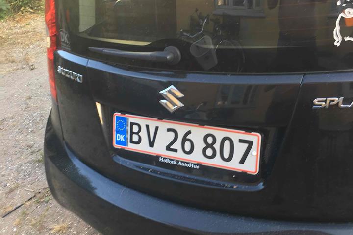 Sort Suzuki Splash fra 2011