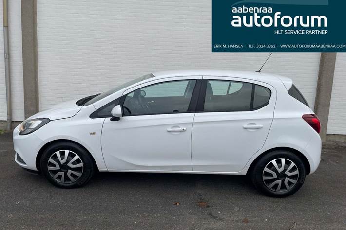 Hvid Opel Corsa fra 2016