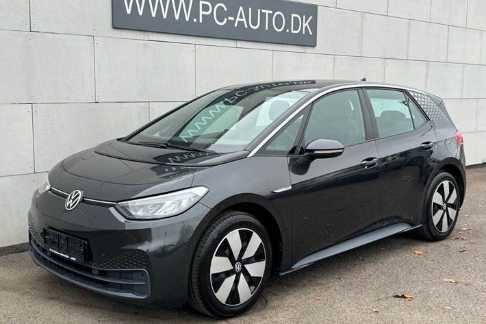 Grå VW ID.3 fra 2021 set udefra