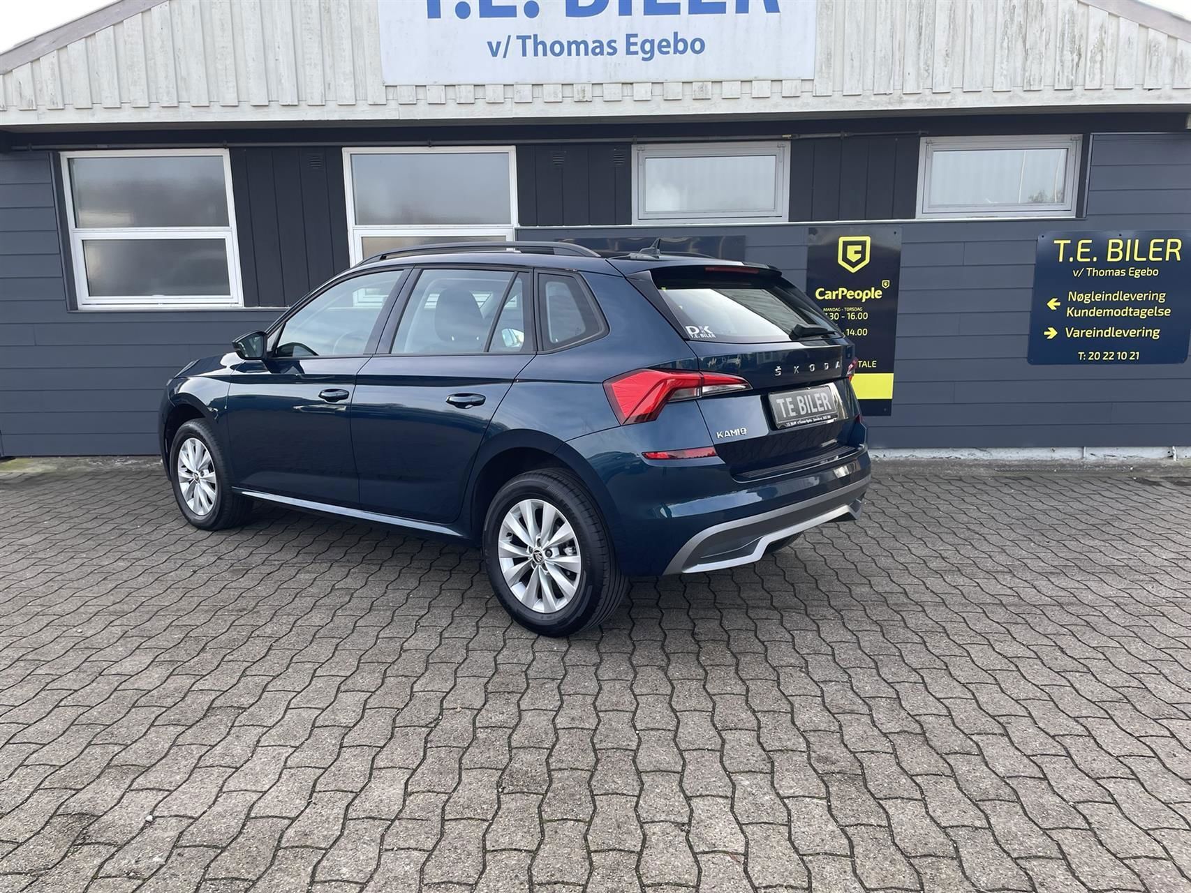 Blå Skoda Kamiq fra 2021