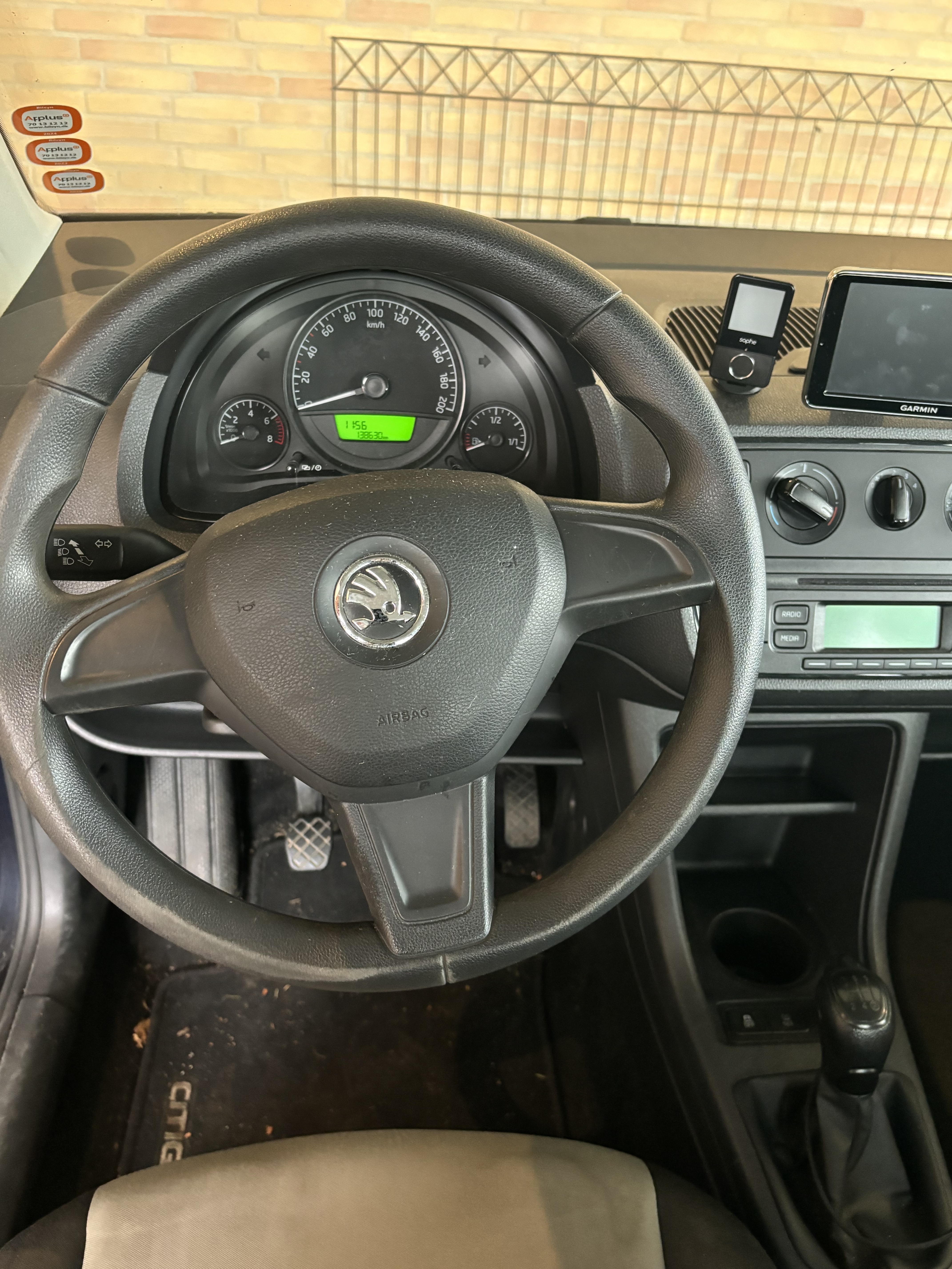 Blå Skoda Citigo fra 2014