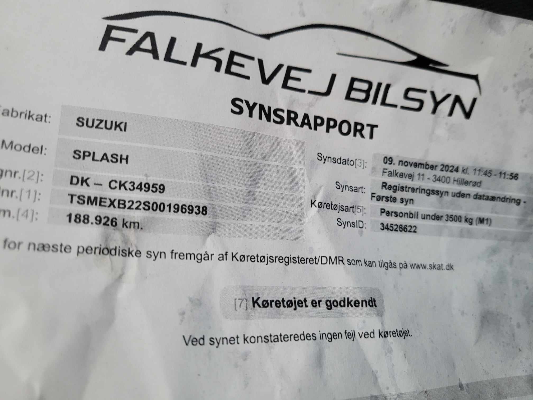 Hvid Suzuki Alto fra 2008