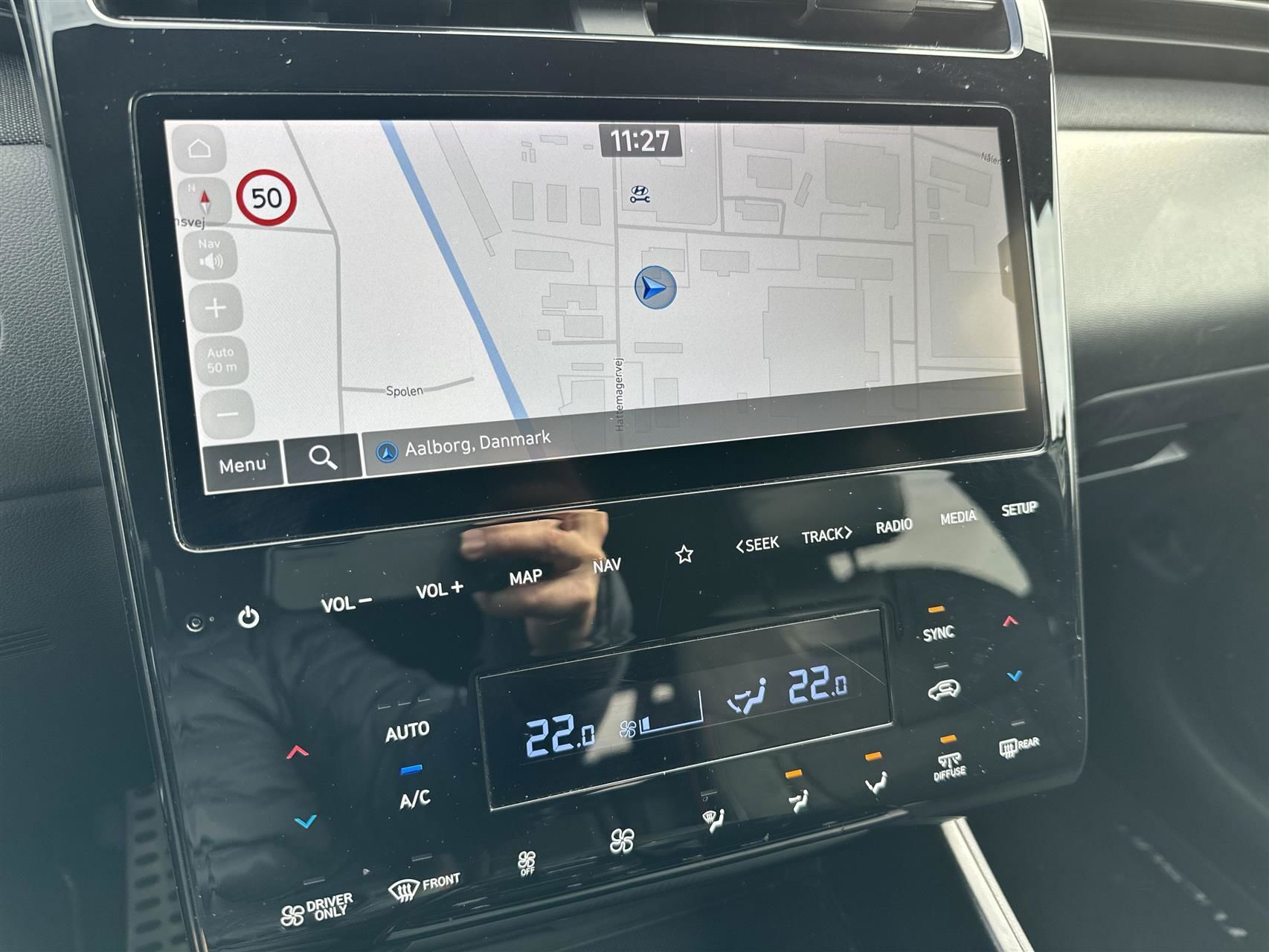 Sølv Hyundai Tucson fra 2021