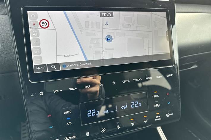 Sølv Hyundai Tucson fra 2021