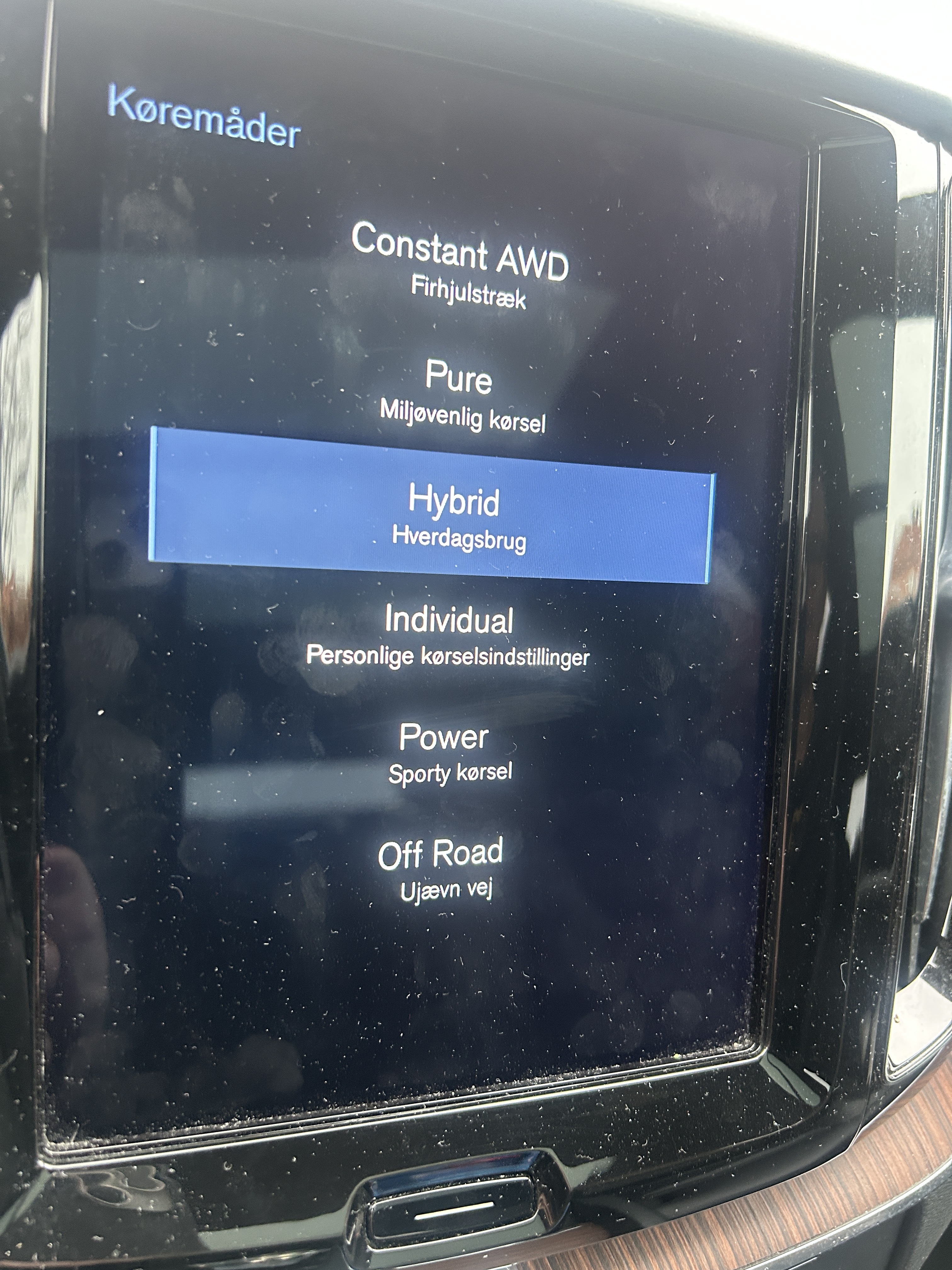 Sort Volvo XC60 fra 2019