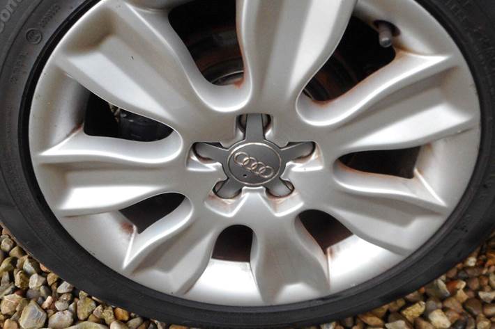 Sort Audi A1 fra 2013 set udefra