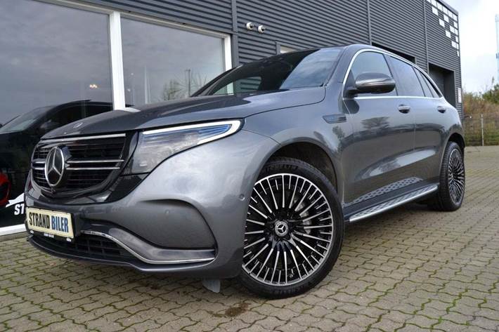Grå Mercedes EQC400 fra 2021
