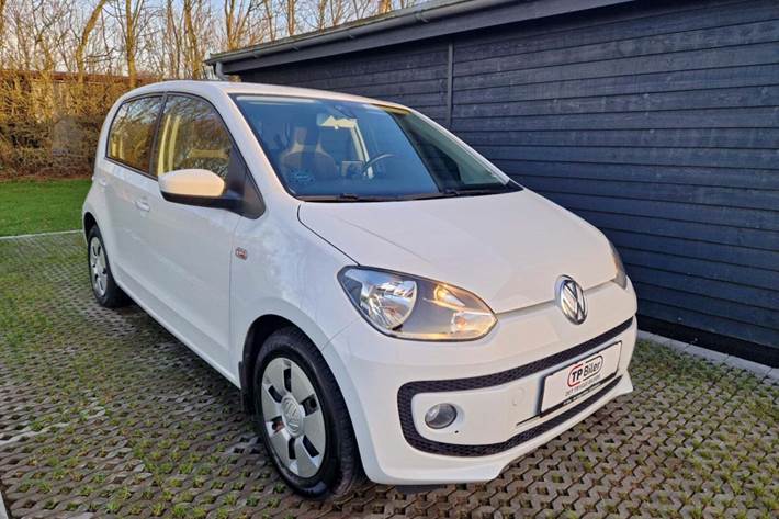 Hvid VW UP! fra 2016 set udefra