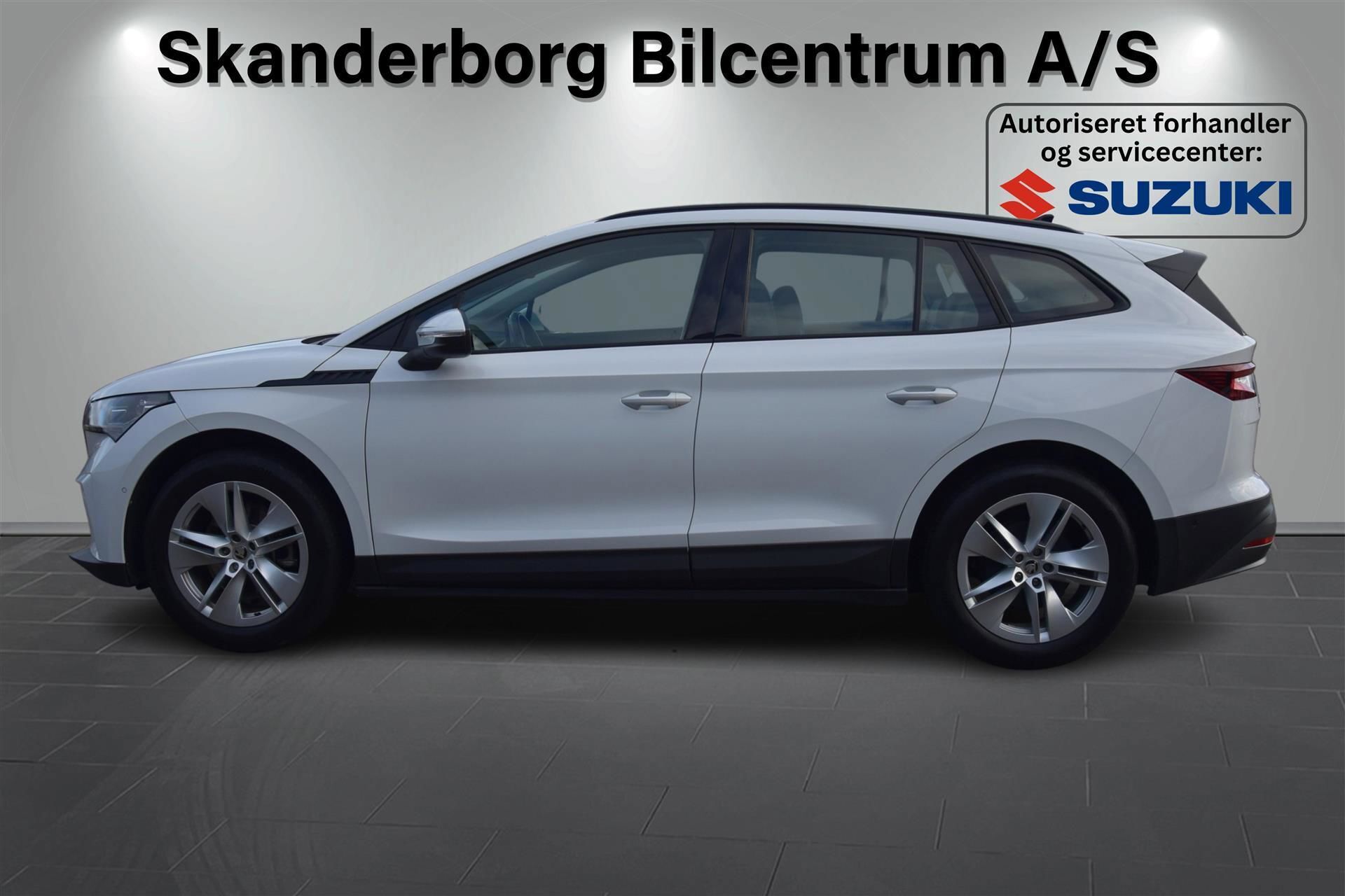 Hvid Skoda Enyaq iV fra 2022