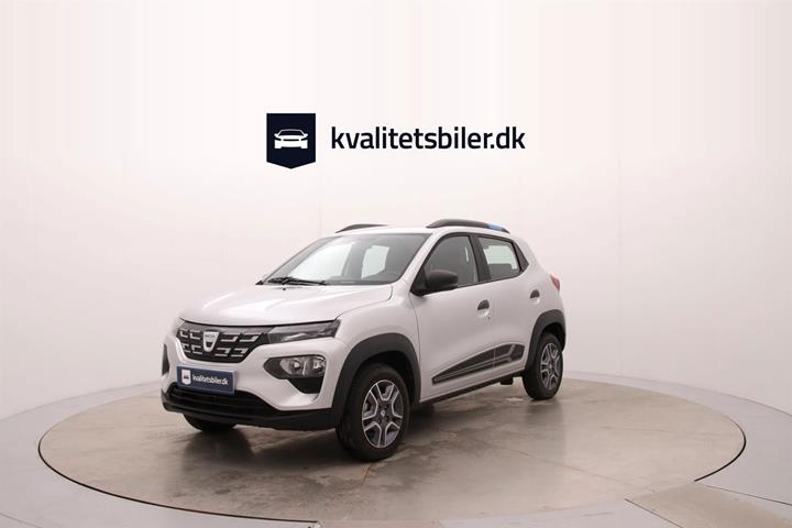 Sølv Dacia Spring fra 2021 set udefra