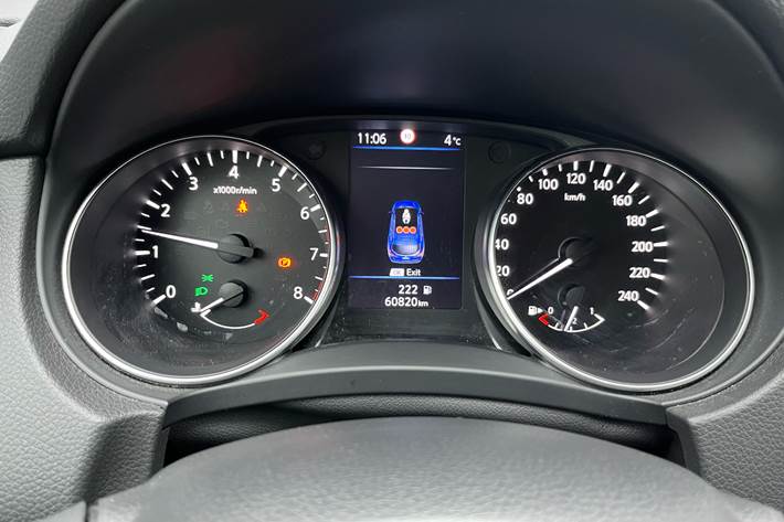 Blå Nissan Qashqai fra 2019