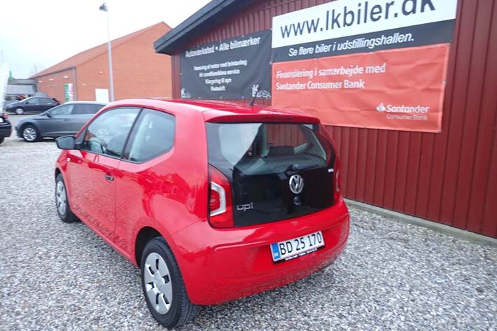 Rød VW UP! fra 2012