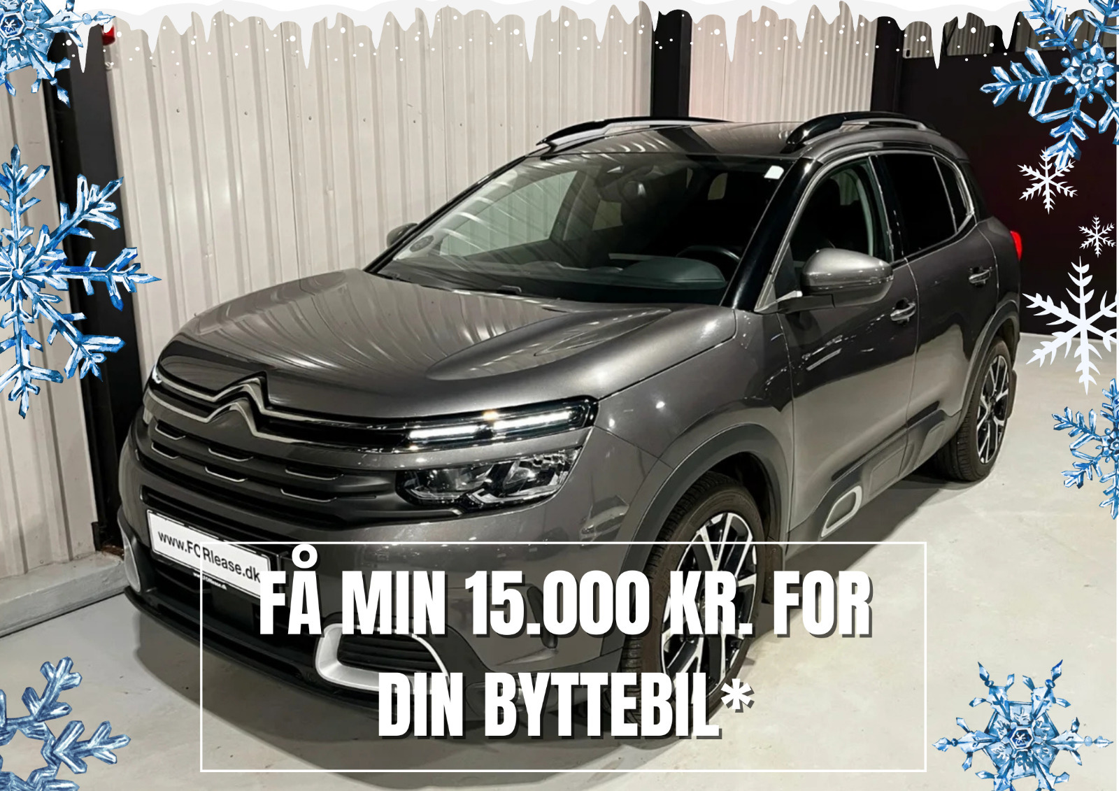Grå Citroën C5 Aircross fra 2020 set udefra