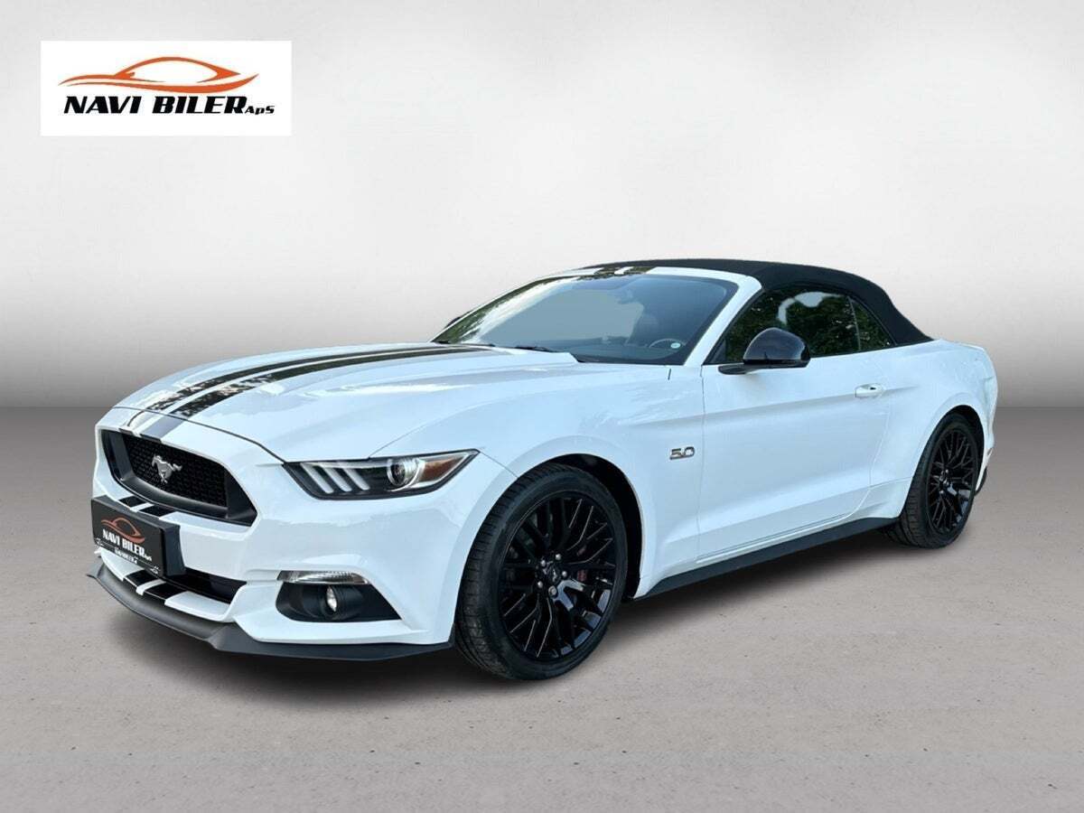 Hvid Ford Mustang fra 2016